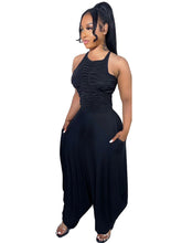 Zweiteilige rückenfreie Crop-Tops und Pumphosen